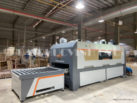 Máy phun cát chà nhám sơn lót 2 trục nhám chổi 2557