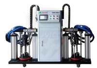 Máy dán cạnh tự động cao tốc 2 nồi keo PUR hai màu option đè phôi dạng con lăn PRO-980MH Holztek 4770