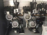 Máy dán cạnh tự động cao tốc 2 nồi keo PUR hai màu option đè phôi dạng dây belt PRO-980MHB Holztek 4772