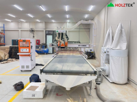 Máy gia công trung tâm cnc 2.5d thay dao tích hơp Lưỡi cưa đa hướng, khoan 5mặt HT-1328RBS Holztek 5558