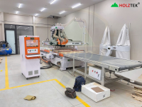 Máy gia công trung tâm cnc 2.5d thay dao tích hơp Lưỡi cưa đa hướng, khoan 5mặt HT-1328RBS Holztek 5559