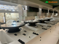 MÁY TIỆN CNC 4 ĐẦU 2 BÀN ( chuyên làm chén bát) 6755