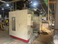 MÁY PHAY CNC 4 TRỤC 16 DAO KẸP XOAY 360 ĐỘ GIA CÔNG CHÂN BÀN GHẾ 6826