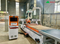 MÁY PHAY CNC NESTING 1 ĐẦU THAY DAO + TRỤC CƯA KÉP | HT-R1SM 7017