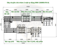 Máy Lật Mặt Phôi Tự Động & Dây Chuyền Chà Nhám Woodmaster WM-1300RX-FR-AL 7200
