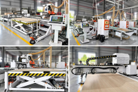 Máy CNC Nesting 3 Máy Holztek: Giải Pháp Cấp Phôi In Tem Tự Động 8605