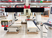 MÁY GIA CÔNG CNC TRUNG TÂM 3D 5 TRỤC 2 BÀN 4 DAO TẢI NẶNG WOODMASTER 8678