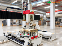 MÁY GIA CÔNG CNC TRUNG TÂM 3D 5 TRỤC 2 BÀN 4 DAO TẢI NẶNG WOODMASTER 8683