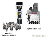 MÁY CNC NESTING 1 ĐẦU THAY DAO TỰ ĐỘNG + CỤM KHOAN (Nạp phôi tự động) PRO-R1V9F 915