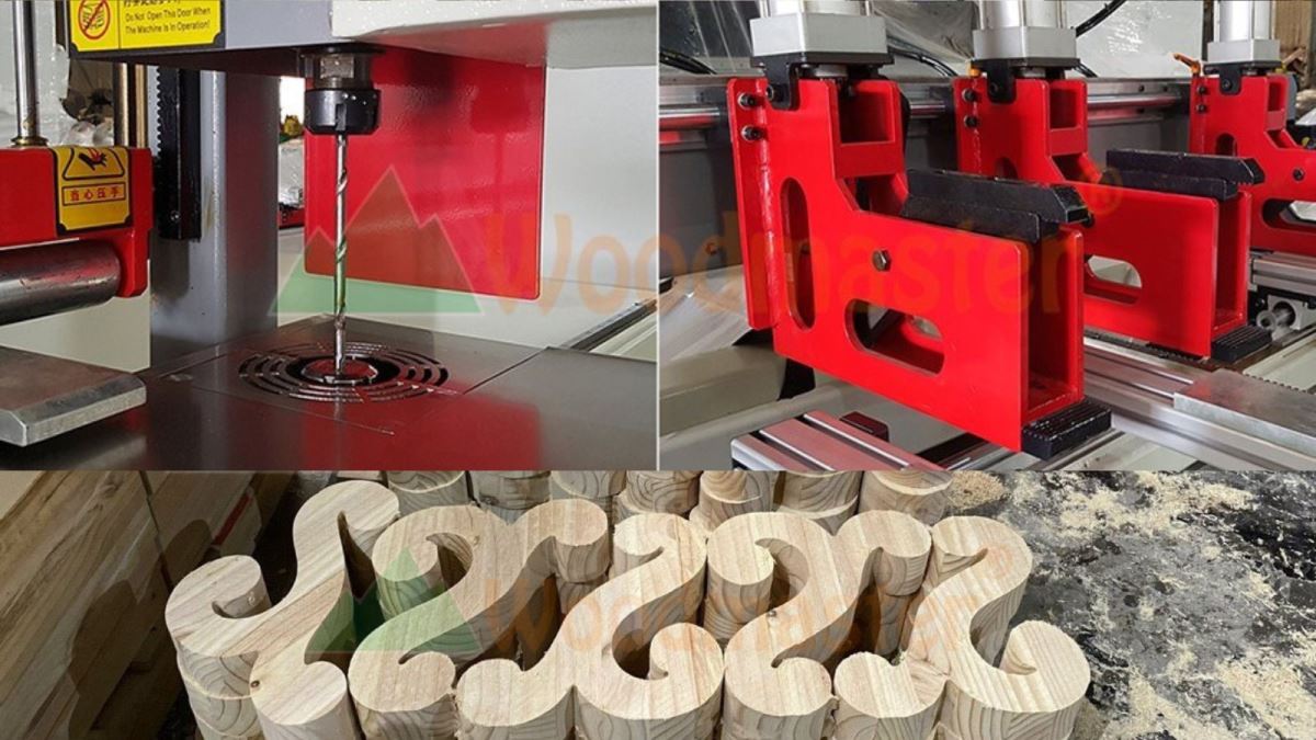 Woodmaster Pin Router Máy lọng CNC Mũi Router Woodmaster