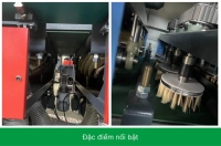 MÁY CHÀ NHÁM CHỔI THÙNG 2 MẶT 700MM (12 hàng trục) 4288