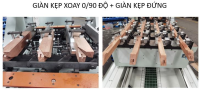 Máy làm mộng Âm Dương CNC 4 giàn 16 trục dao kẹp xoay 90 độ 5m 2968