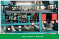 MÁY CHÀ NHÁM CHỔI THÙNG 2 MẶT 1000MM (băng tải hút chân không) 4428
