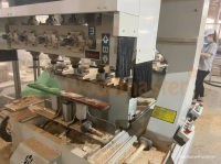 Máy Làm Mộng Âm Dương CNC 4 Trục 16 Dao Kẹp Xoay 90 Độ Lật Mặt Phôi 2874