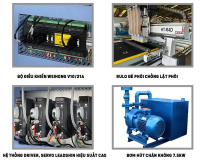 MÁY PHAY CNC NESTING 4 ĐẦU 2 BÀN KÉP 4333