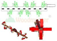 MÁY CHÀ NHÁM 4 MẶT 9 TRỤC 3182