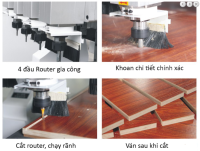 MÁY CNC NESTING 4 ĐẦU FULL LINE CẮT VÁN CÔNG NGHIỆP 3342