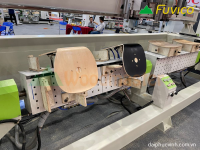 Máy CNC 3D 4 Axis 2 2 bàn 2 trục dao cắt ván ép cong Plywood 3462