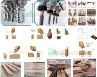 MÁY PHAY CNC 4 TRỤC 16 DAO KẸP XOAY 180 ĐỘ gia công 5 mặt phôi 3473