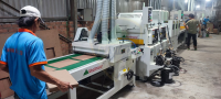 FULL Dây Chuyền Sơn UV mặt 4 nước với OPTION Máy Gắp Ván tự động 4202