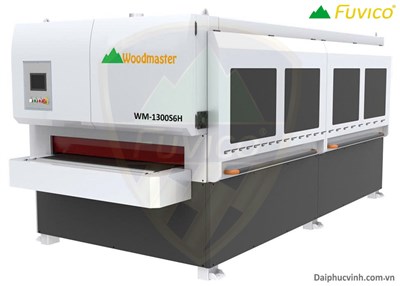 MÁY CHÀ NHÁM CHỔI THÙNG TẢI NẶNG 6 TRỤC WM-1300S6H WOODMASTER