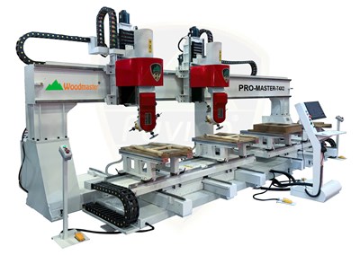 MÁY GIA CÔNG CNC 3D 2 ĐẦU LÀM VIỆC 2 BÀN KÉP PRO-MASTER-T4x2