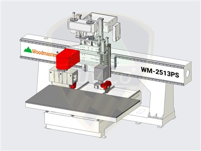 MÁY GIA CÔNG TRUNG TÂM CNC TRỤC BÀO CƯA XOAY ĐA HƯỚNG WM-2513PS