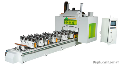 MÁY PHAY CNC 3D 4 TRỤC 16 DAO KẸP LẬT 180 ĐỘ WM-4x4A6MD